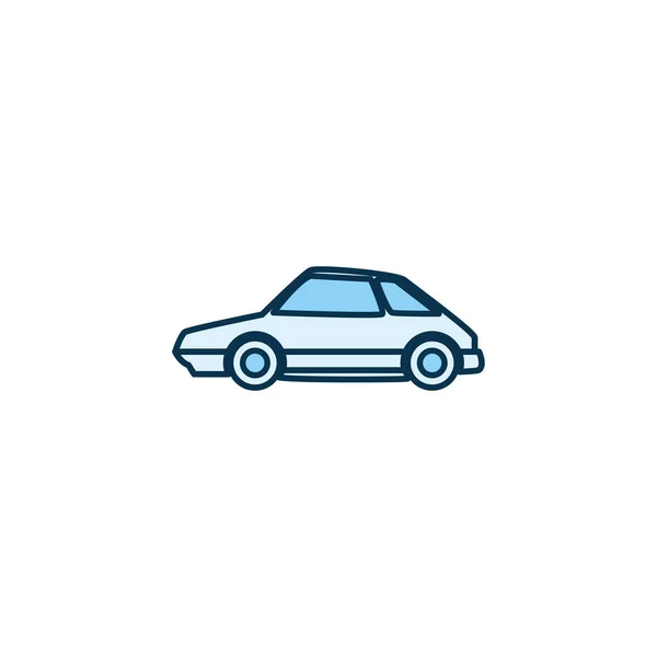 Isolated car vehicle line style icon vector design — Stock vektor
