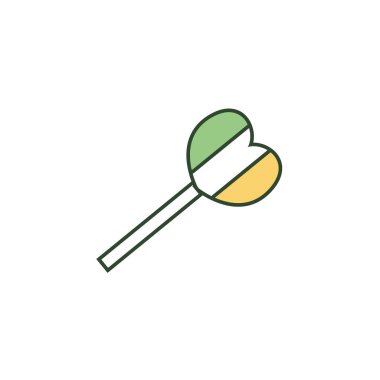 Isolated ireland flag heart candy line style icon vector design