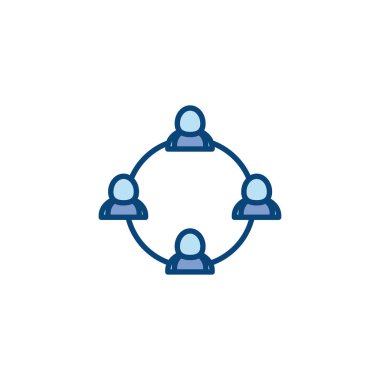 Isolated avatars circuit line and fill style icon vector design