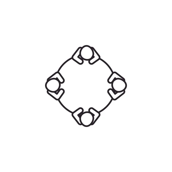 Isolated avatars circuit line style icon vector design — ストックベクタ