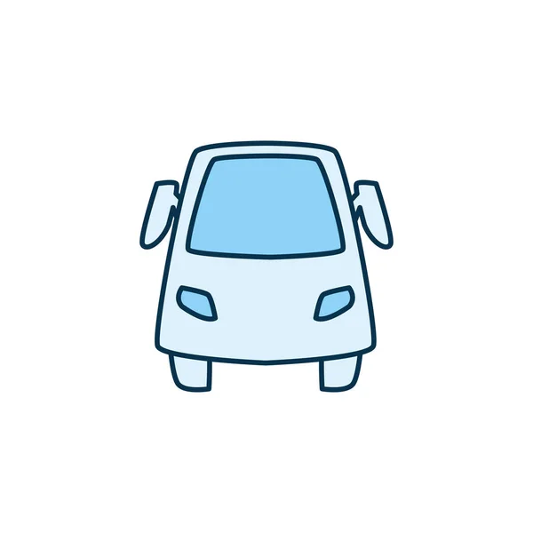 Isolé voiture véhicule ligne style icône vectoriel design — Image vectorielle