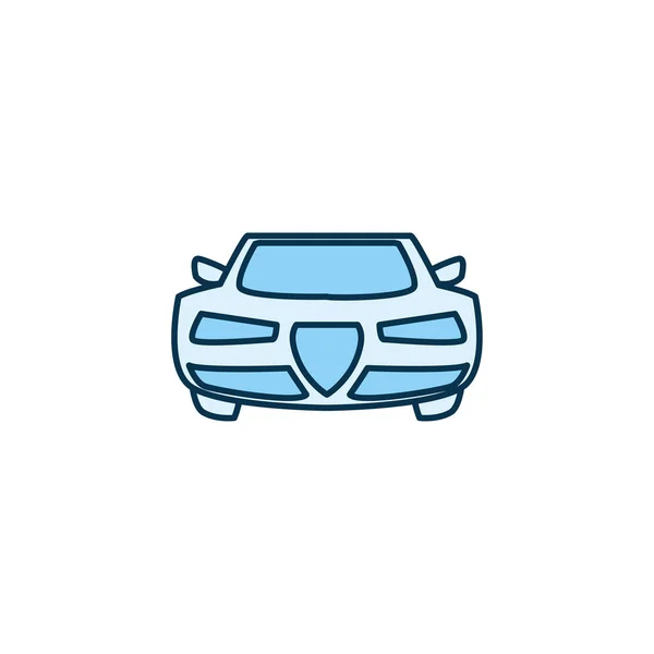 Isolated car vehicle line style icon vector design — Stock vektor