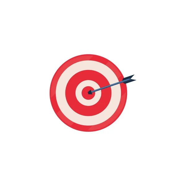 Isolated target fill style icon vector design — Stockvektor