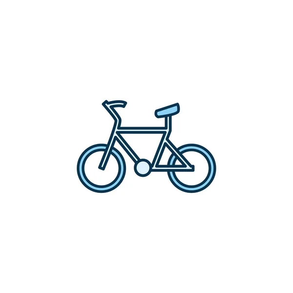 Дизайн вектора иконок в стиле изолированной линии велосипеда — стоковый вектор