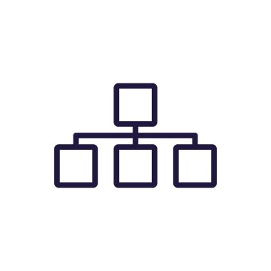 Isolated workflow map line style icon vector design