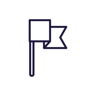 Yarış bayrağı çizgisi biçim vektör tasarımı