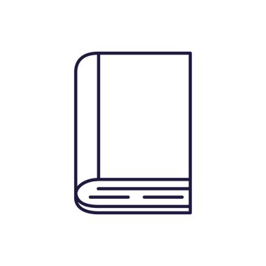 İzole eğitim kitabı çizgisi biçim vektör tasarımı