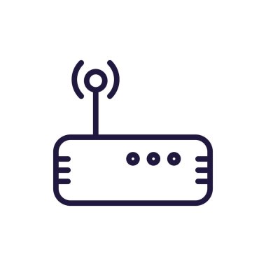 Isolated wifi machine line style icon vector design