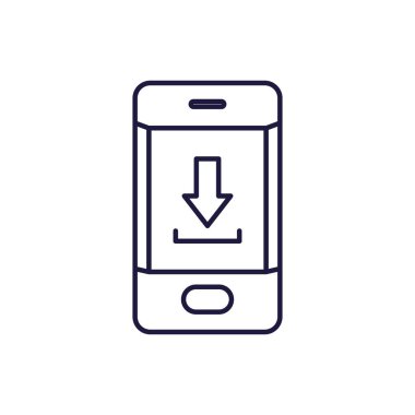 Isolated ebook and smartphone line style icon vector design