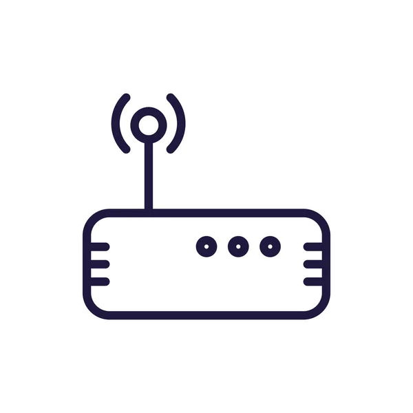 Isolated wifi machine line style icon vector design — Διανυσματικό Αρχείο