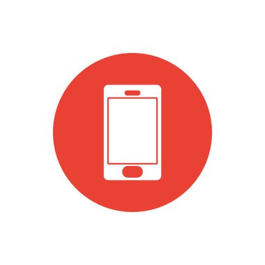 Smartphone block style icon vector design