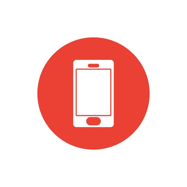 Smartphone block style icon vector design — Stock Vector