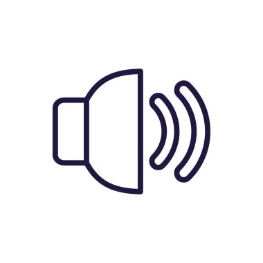 İzole edilmiş hacim çizgisi biçim vektör tasarımı