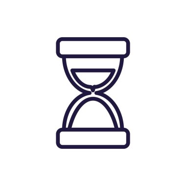 Isolated sand hourglass line style icon vector design
