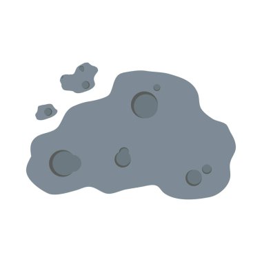 İzole edilmiş roket düz stil vektör tasarımı