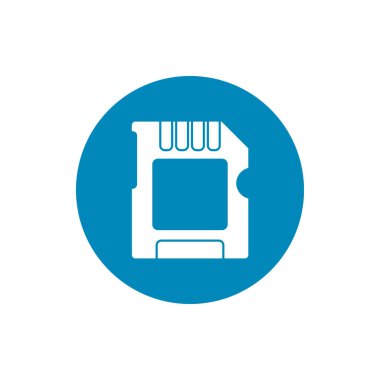 Sim block style icon vector design