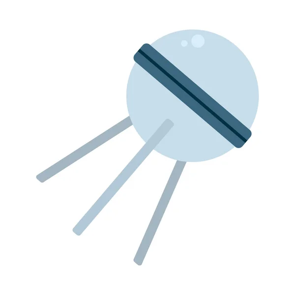 孤立的火箭扁平图标矢量设计 — 图库矢量图片