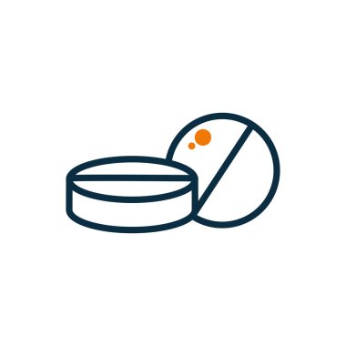 Isolated pills half line half color style icon vector design