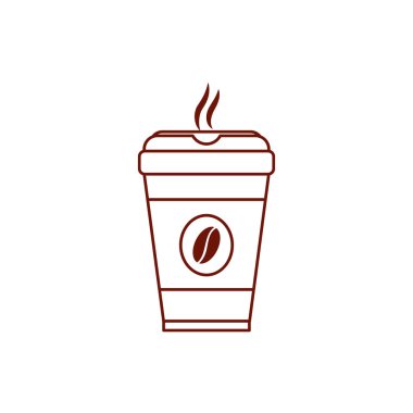 Isolated coffee mug drink line style icon vector design