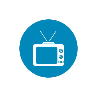 Isolated tv block style icon vector design