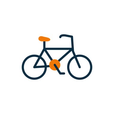 Isolated bike half line half color style icon vector design