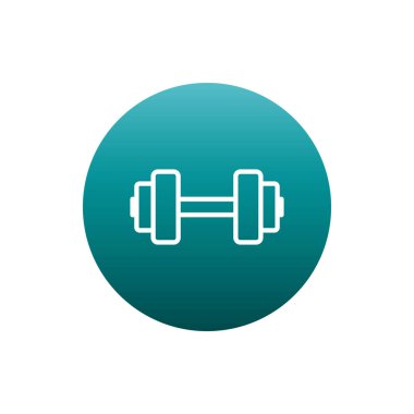 Weight block gradient style icon vector design