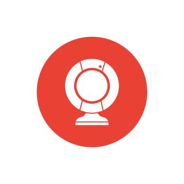 Cctv camera block style icon vector design