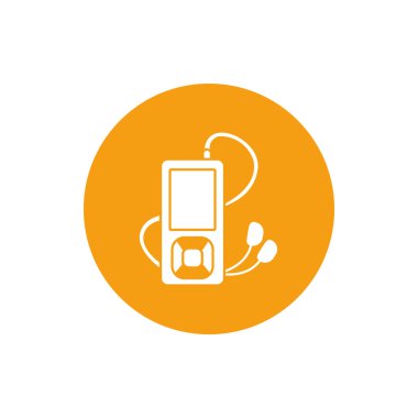 Isolated music mp3 block style icon vector design