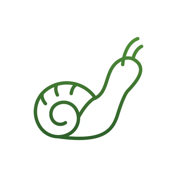 Snail gradient style icon vector design — Stockvektor