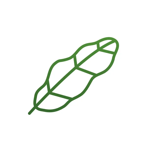 Isolated natural leaf gradient style icon vector design — Διανυσματικό Αρχείο