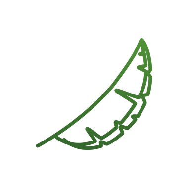 Isolated natural leaf gradient style icon vector design