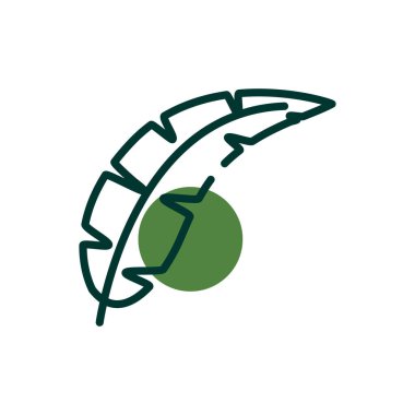 Isolated natural leaf half line half color style icon vector design