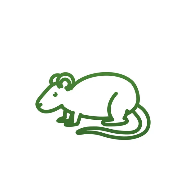 Rat gradient style icon vector design — ストックベクタ