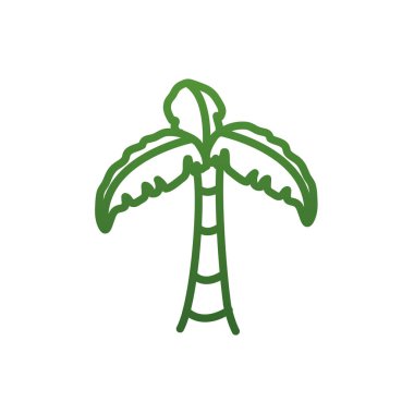 Isolated palm tree gradient style icon vector design
