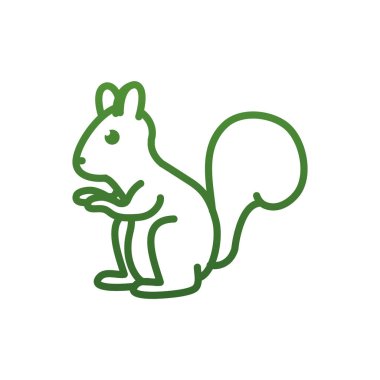 Squirrel gradient style icon vector design