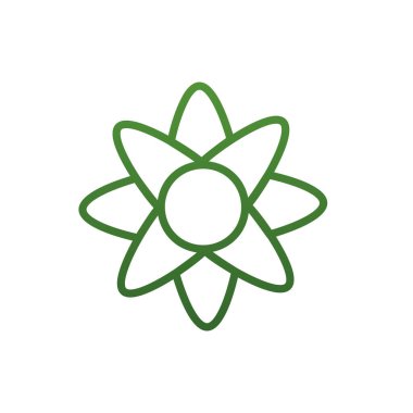 Isolated natural flower gradient style icon vector design