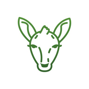 Reindeer gradient style icon vector design