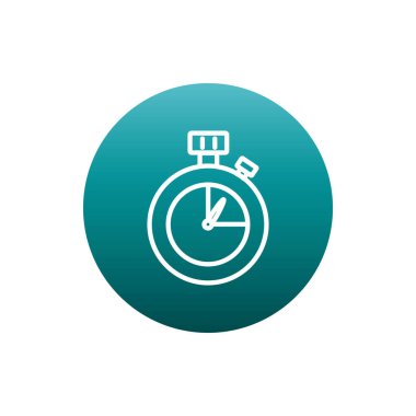 Isolated chronometer block gradient style icon vector design