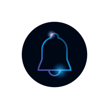 Isolated bell gradient style iconvector design