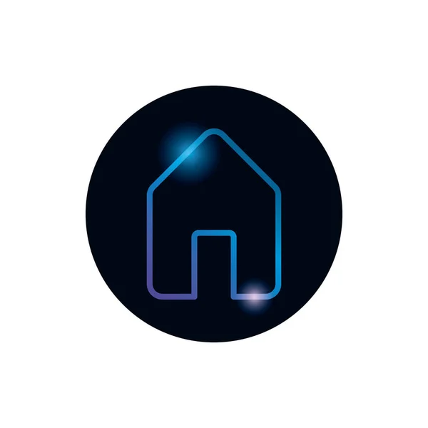 Isolated house gradient style icon vector design — ストックベクタ