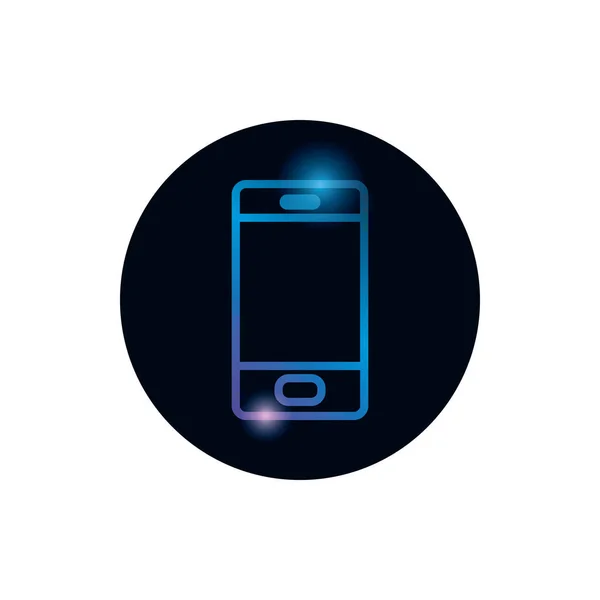 Diseño de vectores de iconos de estilo degradado de smartphone digital aislado — Vector de stock