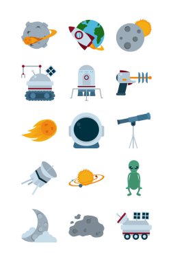 İzole edilmiş roket düz stil vektör tasarımı