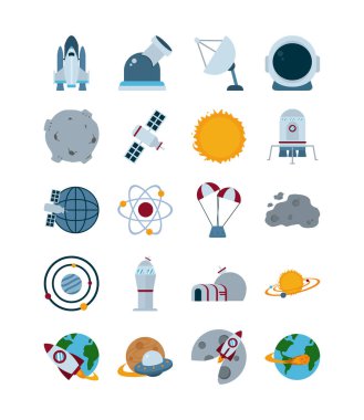 İzole edilmiş roket düz stil vektör tasarımı