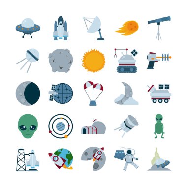 İzole edilmiş roket düz stil vektör tasarımı