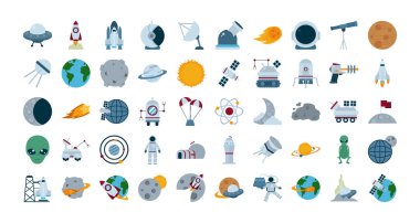 İzole edilmiş roket düz stil vektör tasarımı