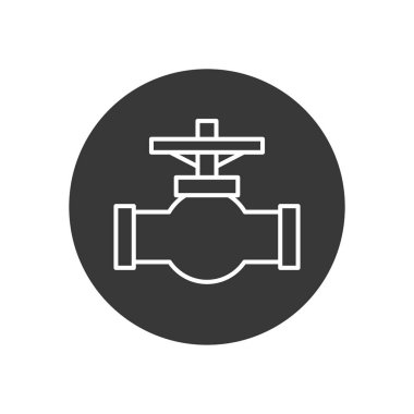 Isolated oil pipe line block style icon vector design