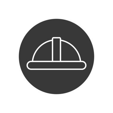 Isolated builder helmet line block style icon vector design