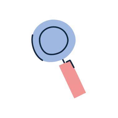 Isolated lupe doodle line fill style icon vector design