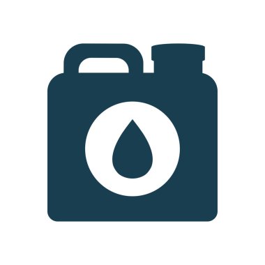 Isolated oil tank silhouette style icon vector design