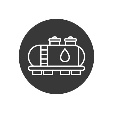 Isolated oil container line block style icon vector design